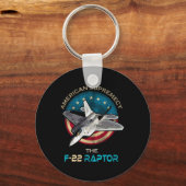 F22 Raptor Amerikaanse patriottische jager 4e van Sleutelhanger (Voorkant)