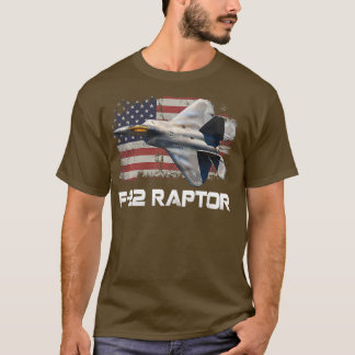 F22 Raptor Cool Fighter Jet F22 Raptor Jet Long S T-shirt