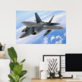 F22 Raptor Poster (Thuiskantoor)