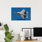 F22 RAPTOR POSTER (Thuiskantoor)