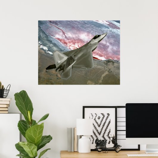 F22 Raptor Poster (Thuiskantoor)