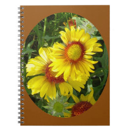 F27 Gele Wilde Bloemen Gaillardia Notitieboek