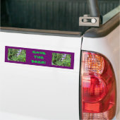 F2 Bij op paarse wilde bloemen Bumpersticker (Op Truck)