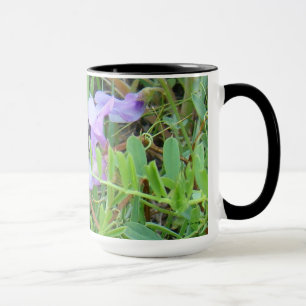 F2 Bij op paarse wilde bloemen Mok