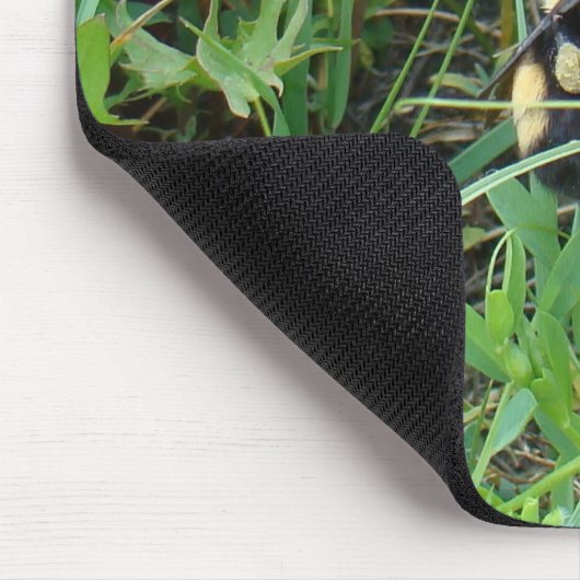 F2 Bijen op Paarse wilde bloemen Muismat (Hoek)