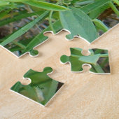 F2 Wilde Bij op Paarse Wilde Bloem Legpuzzel (Zijkant)
