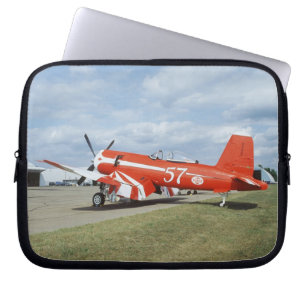 F2G-1D Super Corsair-vliegtuig op de luchtshow in Laptop Sleeve