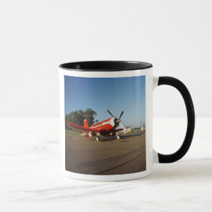 F2G-1D Super Corsair-vliegtuig op een luchtshow in Mok