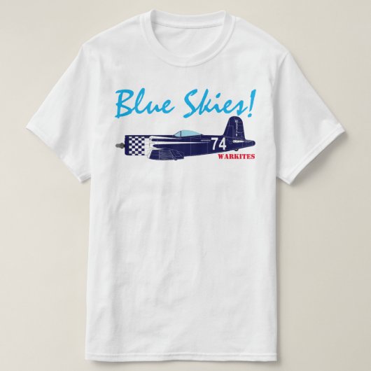 F2G #74 Blue Skies! T-shirt (Design voorkant)