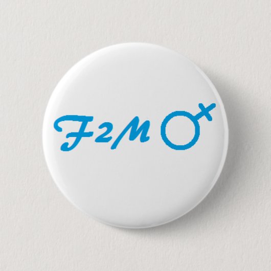 F2M-transgenderknop Ronde Button 5,7 Cm (Voorkant)
