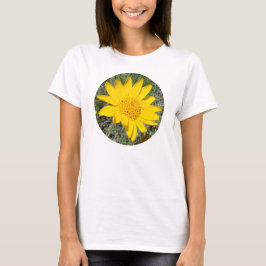 F34wmb Geel Wilde Bloem Sneezeweed T-shirt