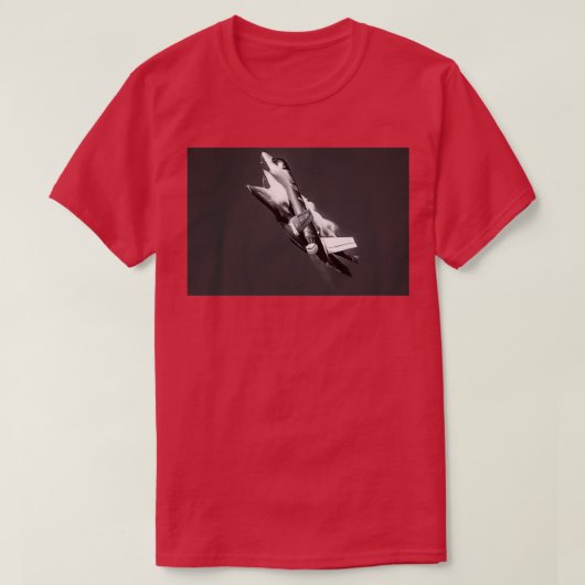F35 Lightning ii over de lancering T-shirt (Design voorkant)