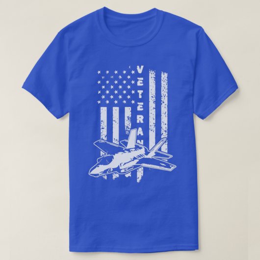 F35 Lightning II Veteran USAF Stealth Multirol Je T-shirt (Design voorkant)
