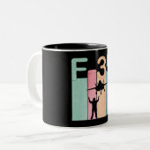 F35  straaljagers van de luchtmacht tweekleurige koffiemok (Voorkant links)