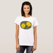 F35wma Yellow Wilde bloemen Sneezeweed T-shirt (Voorkant volledig)