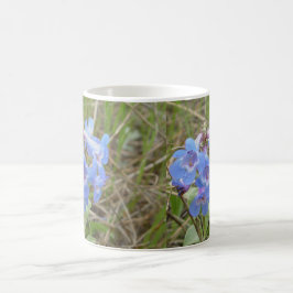 F3 Blauwe Wilde Bloemen Slanke Blauwe Baardtong Koffiemok
