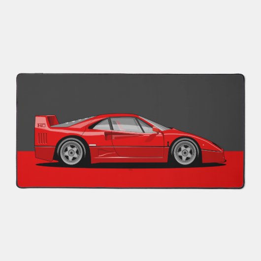 F40 Klassieke heilige drievuldigheid auto Bureaumat (Voorkant)