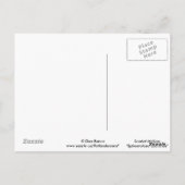 F40 Oranje wilde bloemen Scarlet Mallow Briefkaart (Achterkant)