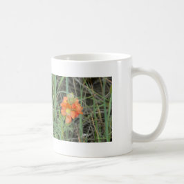 F40 Oranje Wilde Bloemen Scharlaken Mallow Koffiemok