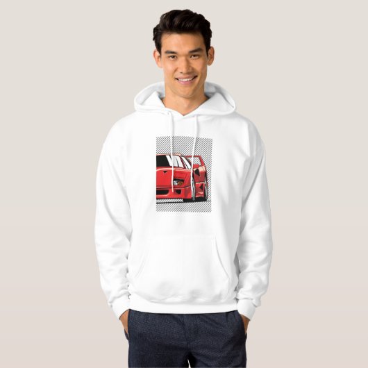 F40 Racing Hoodie (Voorkant volledig)