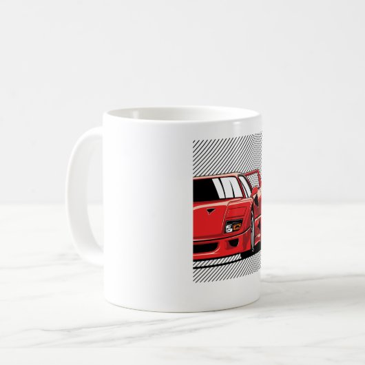 F40 Racing Koffiemok (Voorkant links)