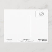 F42 Witte Wildbloemen Vloeiende ester Briefkaart (Achterkant)