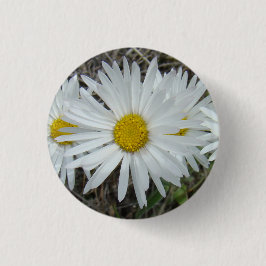 F42 Witte Wildbloemen Vloeiende ester Ronde Button 3,2 Cm