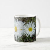 F42 Witte Wilde Bloemen Gladde Aster Koffiemok (Voorkant rechts)