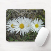 F42 Witte Wilde Bloemen Gladde Aster Muismat (Met muis)