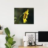 F43 Gele Wilde Bloem Black-eyed Susan Poster (Thuiskantoor)