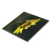 F43 Gele Wilde Bloem Black-eyed Susan Tegeltje (Zijkant)