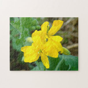 F44 Gele wilde bloemen Wilde mosterd Legpuzzel
