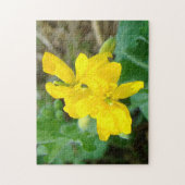 F44 Gele wilde bloemen Wilde mosterd Legpuzzel (Verticaal)