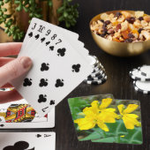 F44 Gele Wilde Bloemen Wilde Mosterd Pokerkaarten (Insitu)