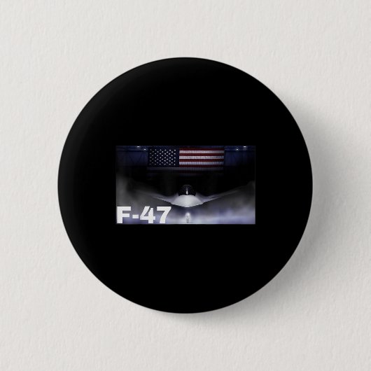 F47 Fighter Jet F-47 Jet Fighter Vliegtuig Ronde Button 5,7 Cm (Voorkant)