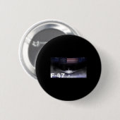 F47 Fighter Jet F-47 Jet Fighter Vliegtuig Ronde Button 5,7 Cm (Voorkant /achterkant)