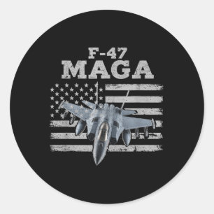 F47 Fighter Jet F-47 Jet Fighter Vliegtuig Ronde Sticker