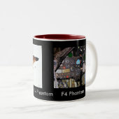 F4-cockpit, F4-fantoom, F4-     fantoomfant... Tweekleurige Koffiemok (Voorkant rechts)