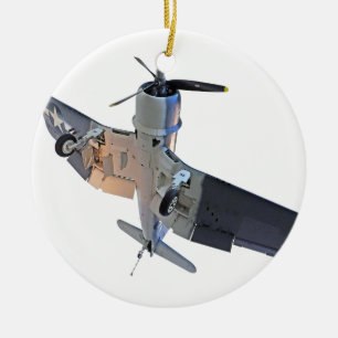 F4 Corsair Fighter Keramisch Ornament