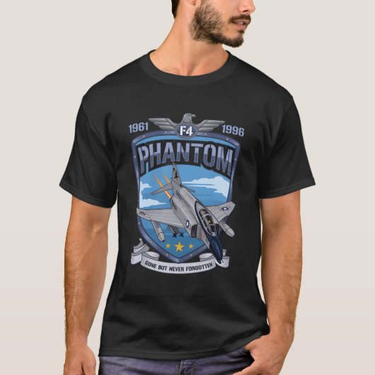 F4 Phantom II Jet Fighter Militaire Luchtvaart T-shirt (Voorkant)