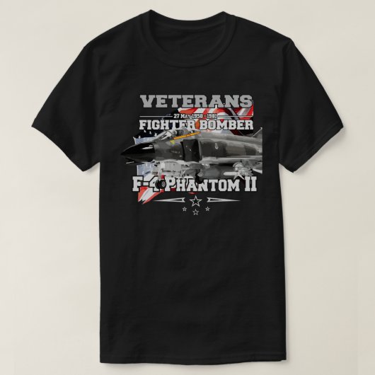 F4 Phantom II supersonische straalinterceptor T-shirt (Design voorkant)