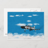 F4 Phantom Navy Jet Fighter Briefkaart (Voorkant / Achterkant)