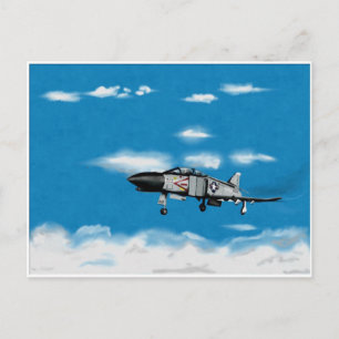 F4 Phantom Navy Jet Fighter Briefkaart