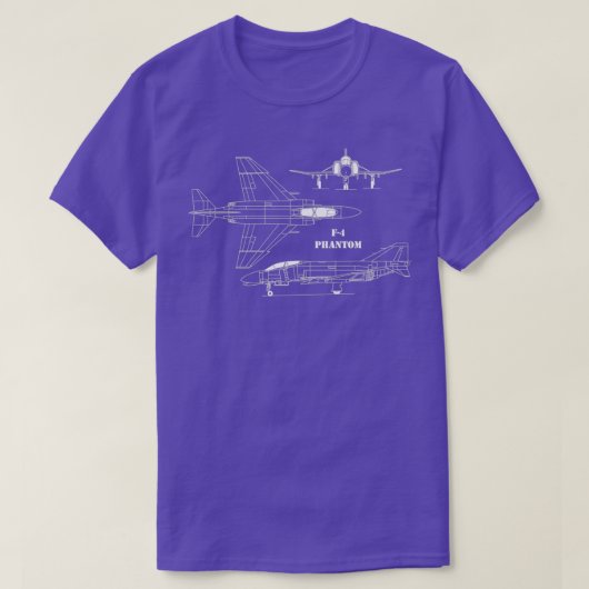 F4 Phantom Schematics T-shirt (Design voorkant)