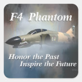 F4 Phantom-sticker Vierkante Sticker (Voorkant)