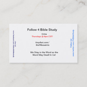 F4BS Evangelist Cards (100 ct) Visitekaartje
