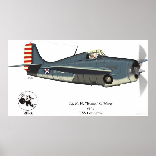 F4F Wildcat (O'Hare) Poster (Voorkant)