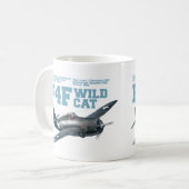 F4F Wildcat | WW2 Plane Koffiemok (Voorkant links)