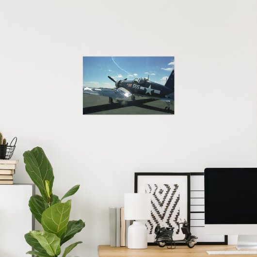 F4U-1 Corsair-Poster Poster (Thuiskantoor)