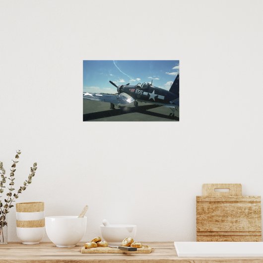 F4U-1 Corsair-Poster Poster (Keuken)